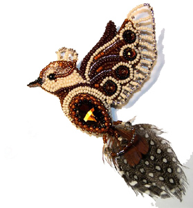 Meilleure qualité nouveau Design broches en fil de métal belle broche en tissu brodé #010903095 bas prix en gros mode - Product Image 4