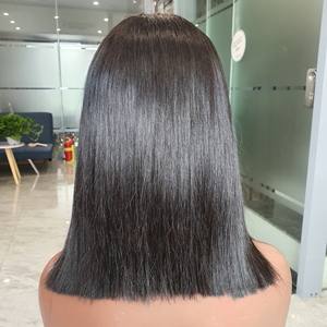 Vente en gros Perruques de cheveux vierges vietnamiens bruts de 14 pouces Os droit sans enchevêtrement sans perte de couleur naturelle - Product Image 3