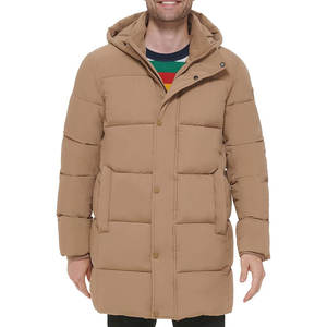 Chaqueta Acolchada Ligera Unisex de Lona, Abrigo Largo con Capucha, Prenda Exterior Personalizada con Logotipo Frontal, Transpirable, Resistente al Viento y Ecológica - Product Image 4