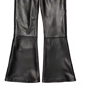 Pantalon évasé de couleur personnalisée fabriqué en usine pantalon évasé respirant de vente chaude avec technique lavée pour toutes les saisons motif d'impression - Product Image 4