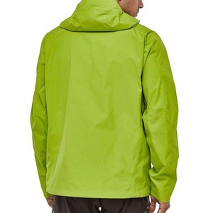 Light Green Fully 3 Layer Waterproof Rain Jacket Hooded Windproof Outdoor Hard Shell Jacket Sport Hiking Rainproof Jacket Man - Product Image 4