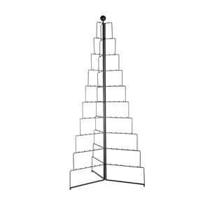 Adorno Navideño Moderno de Metal Negro en Forma de Árbol Triangular, Ecológico para Decoración del Hogar, Venta al por Mayor de Fábrica - Product Image 4