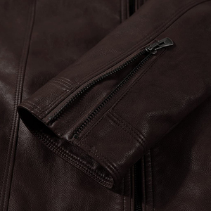 Fabricante OEM Hombres Chaqueta de cuero de moda de calidad superior de invierno de los hombres de cuero de moda en el precio razonable chaqueta para los hombres - Product Image 6