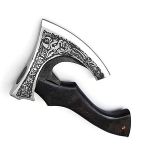 Venta al por mayor profesional de acero de alto carbono Pizza hacha personalizable servicios OEM para Industrial Camping al aire libre Pizza corte - Product Image 2