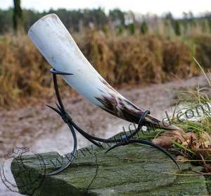 Corne à boire de buffle viking de qualité supérieure 100% avec soutiens-gorge et support - Product Image 6