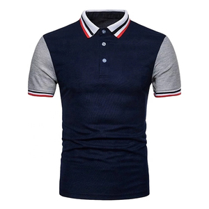 <b>Men's</b> High Quality Summer Fashion Casual for <b>Shirt</b> Solid Pattern Short Sleeve Stand Collar Knitted High Street Wear Clothing - Product Image 1