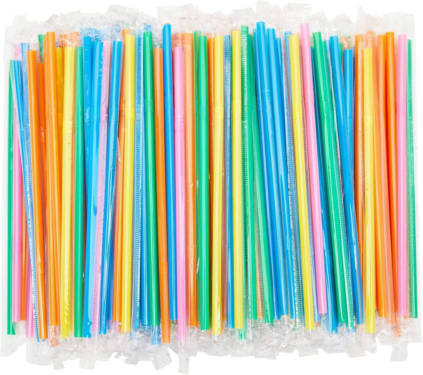 20 Cannucce Riusabili In Plastica Rigida A Forma Ricciolo - Colorate Per Bambini, Feste E Picnic - Foto 3