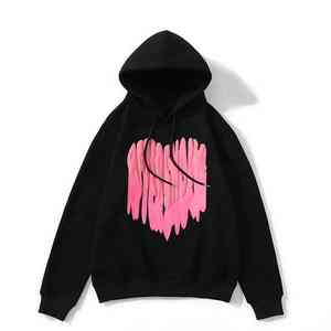 Pulls à capuche pour hommes avec sérigraphie Pull personnalisé en coton polaire Sweat à capuche surdimensionné Vente en gros Streetwear décontracté Vêtements de sport de gym Style - Product Image 1