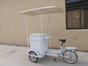 Tricycle <span class=keywords><strong>solaire</strong></span> à 3 roues pour la vente de glaces, bâtonnets de popsicle et de glaces, transport de marchandises, mouvement flexible - Product Image 4