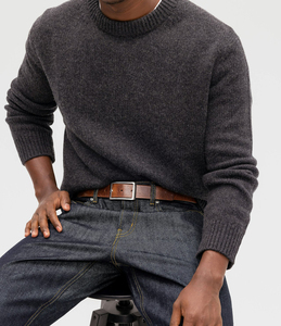 Vente en gros directe d'usine Ceinture en cuir véritable décontractée pour hommes d'affaires - Product Image 3