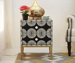 Decorative <b>Storage</b> Cabinet in Bone Inlay Finish Modern <b>Chest</b> with Drawers Perfect for Home Hotel or Office Interiors by f s i - Product Image 6