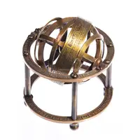 Esfera Náutica de Metal con acabado de latón antiguo, diseño de grabado de forma redonda, alta calidad para decoración del hogar