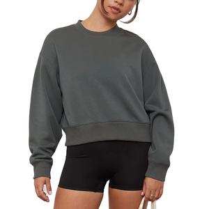 Pull-over oversize pour femme le plus vendu avec col rond et manches longues pour l'hiver, logo personnalisé, respirant 2026 - Product Image 1