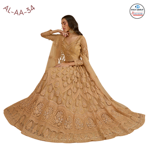 Superbe indien traditionnel Lehenga Choli belle broderie de cordon Dupatta maçonnerie lourde pour les saisons de mariage - Product Image 4