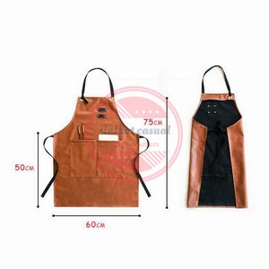 Custom Logo Leather Salon <b>Apron</b> Professional Hair Cutting Barber <b>Aprons</b> - Product Image 5