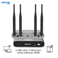 Solution de conférence sans fil BYOM, dispositif de partage d'écran 4K 60Hz, récepteur sans fil à 9 voies pour AirPlay Miracast