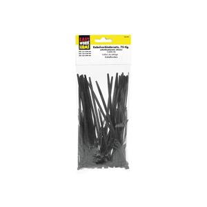 Easy Work - Ensemble de 75 attaches-câbles noires, 15 paquets - Product Image 2