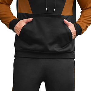 Conjunto de 2 Piezas de Sudadera con Capucha y Pantalones Deportivos Cortavientos para Hombre, 100% Algodón, Impresión de Logotipo Personalizada, Conjuntos Deportivos, Chándales Unisex - Product Image 2