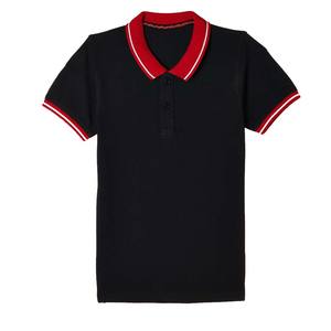 Camiseta de punto de polo personalizada de alta calidad de verano OEM para hombre patrón sólido con logotipo bordado camiseta de polo en blanco para niños - Product Image 3