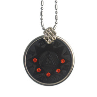 Pendentif en forme de croix quantique EMF, bijoux énergétiques en gros, pierre brute noire en graphite de météorite naturelle, aérolite, environnemental