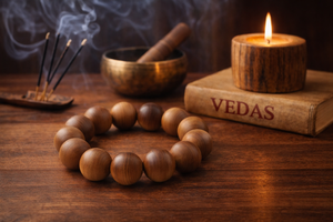 Bulk 18 mm Sandalwood <b>beads</b> <b>bracelet</b> <b>for</b> Meditation & Yoga - Product Image 3