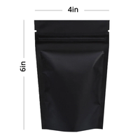 Sacs d'emballage alimentaire en plastique refermables personnalisés, sacs en plastique debout, sacs en aluminium noir scellés