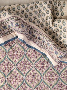 Indio bohemio hecho a mano Jaipuri Razai colcha edredón indio Jaipuri bloque estampado edredón impreso Reversible Razai - Product Image 3