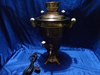 Théière en métal fabriqué à la main samovar de style dinde pour la cérémonie traditionnelle du thé