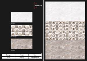 Fabricante directo India Alto brillo 300x600 Azulejos de pared digitales esmaltados de cerámica Alta calidad Nuevo diseño moderno Villas Sólido - Product Image 6