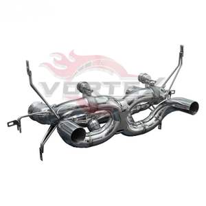 Système d'échappement Catback en acier inoxydable poli miroir Vortex pour Lamborghini Huracan EVO 5.2L avec système de tuyaux d'échappement à soupapes - Product Image 2