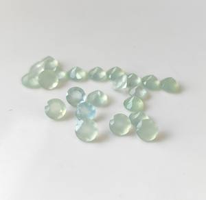 พลอยแคลเซโดนีธรรมชาติทรงกลมเจียระไนหลากเหลี่ยม ขนาด 3 มม.-30 มม. พร้อมสีสันเปลี่ยนแปลง/ประกายไฟ สำหรับทำเครื่องประดับขายส่ง - Product Image 1