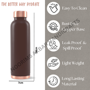 ขวดน้ำโลหะทองแดงขนาด950มล. เป็นมิตรกับสิ่งแวดล้อมฝาปราศจาก BPA สติกเกอร์เคลือบแบบยั่งยืนพิมพ์ของขวัญจากโรงงานขายส่ง - Product Image 2