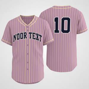 Camiseta de béisbol de alta calidad con impresión por sublimación personalizada sin Moq, camiseta de béisbol de alta calidad - Product Image 5