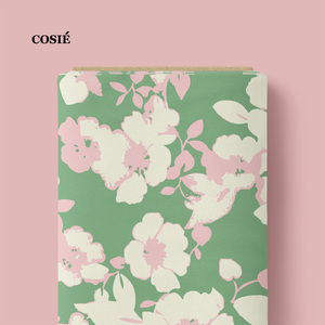 Tela de algodón 100% voile con estampado digital de lazos y flores para jardín, bajo MOQ, pedido personalizado, venta al por mayor DAL - Product Image 2