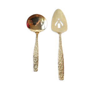 Cuchara para servir ensalada pulida con espejo plateado de acero inoxidable de estilo moderno, juego de utensilios para servir, mango de diseñador completo - Product Image 2