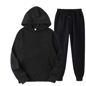Ensemble de survêtements d'hiver unisexe de haute qualité pour la maternité, 2 pièces, sweat à capuche, 100% coton molletonné respirant - Product Image 1