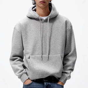 Nuevo diseño Casual Hombres Sudaderas con capucha Color sólido Algodón Hecho Transpirable Hombres Sudaderas con capucha - Product Image 3