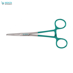 Kelly Forceps 5.5'' Black Color Coated Handle - General Surgical Color Coated Handle Kelly Forceps - Product Image 4