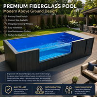 Piscine Conteneur à Vendre, Piscine Conteneur Préfabriquée Personnalisée OEM pour Projet de Parc Aquatique Commercial Extérieur, Vente en Gros