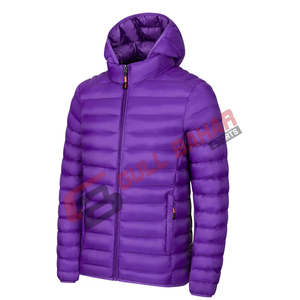 Chaqueta Acolchada con Capucha, Ligera e Impermeable, con Cuello Alto y Logotipo Personalizado 2026, para Hombre, de Alta Calidad, Impresión OEM, Venta al Por Mayor, Estilo Urbano - Product Image 2
