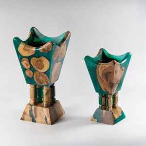 Quemador de Incienso de Madera con Patrón de Madera, para Bodas, Religioso, Aromático, Duradero, de Madera y Resina, Soporte para Varillas de Incienso - Product Image 2