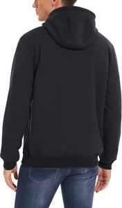 Sudadera con capucha Lisa para hombre, ropa de calle, sudadera de gran tamaño, ropa cálida de invierno, Tops con capucha y hombros caídos de lana de algodón - Product Image 4