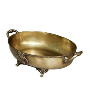 Bandeja Ovalada Decorativa Minimalista de Latón con Recubrimiento Dorado, de Lujo, la Más Vendida, para Decoración y Servir Alimentos - Product Image 2