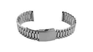 Metal Strap GD044 High Quality Solid Stainless Steel 12-20mm Adjustable Water Resistant Unisex Luxury Fashion Silver Custom Logo - Product Image 4