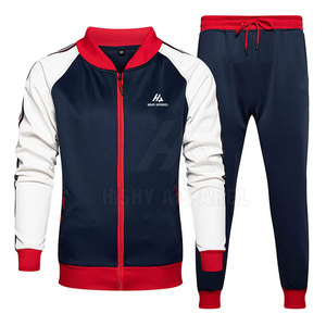 Conjunto Deportivo Casual de Dos Piezas para Hombre con Chaqueta y Pantalones a Juego, Diseño Clásico, Ideal para Uso Diario - Product Image 1