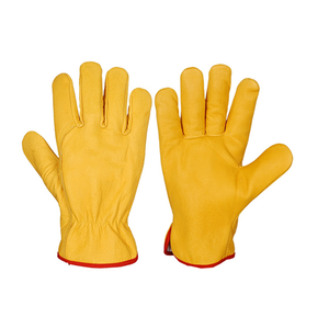 Multi-Use Leather <b>Driver</b> <b>Gloves</b> for Construction Farming Soft for Comfort Economy Grade Leather <b>Gloves</b> Bulk Orders Men - Product Image 1
