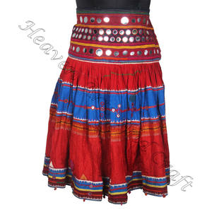 Falda con cordón bordada Banjara Vintage Real, hermosa falda Kutchi Vintage rara, arte hecho a mano, faldas para mujer, regalo para ella - Product Image 2