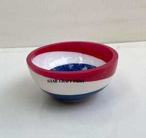 Cadeau tendance Résine époxy tendance de haute qualité et bol à salade vaisselle bol de service à salade vaisselle bol cadeau de charisme - Product Image 3