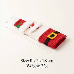 Housse de bouteille de vin de Noël en gros - Housse tricotée Père Noël Bonhomme de neige Renne pour décoration de table de dîner et sac de fête - Product Image 2