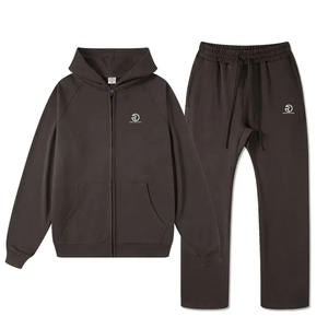 Trajes de chándal para hombre con logotipo personalizado de fábrica de Pakistán, conjuntos de Jogger de etiqueta privada, chándales de lana de tecnología Premium de algodón tejido - Product Image 4